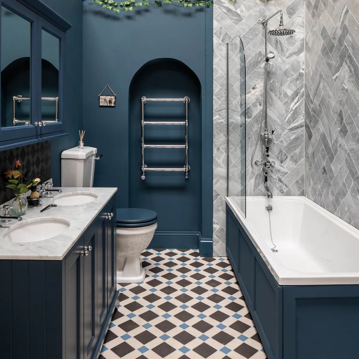 Blue bathroom