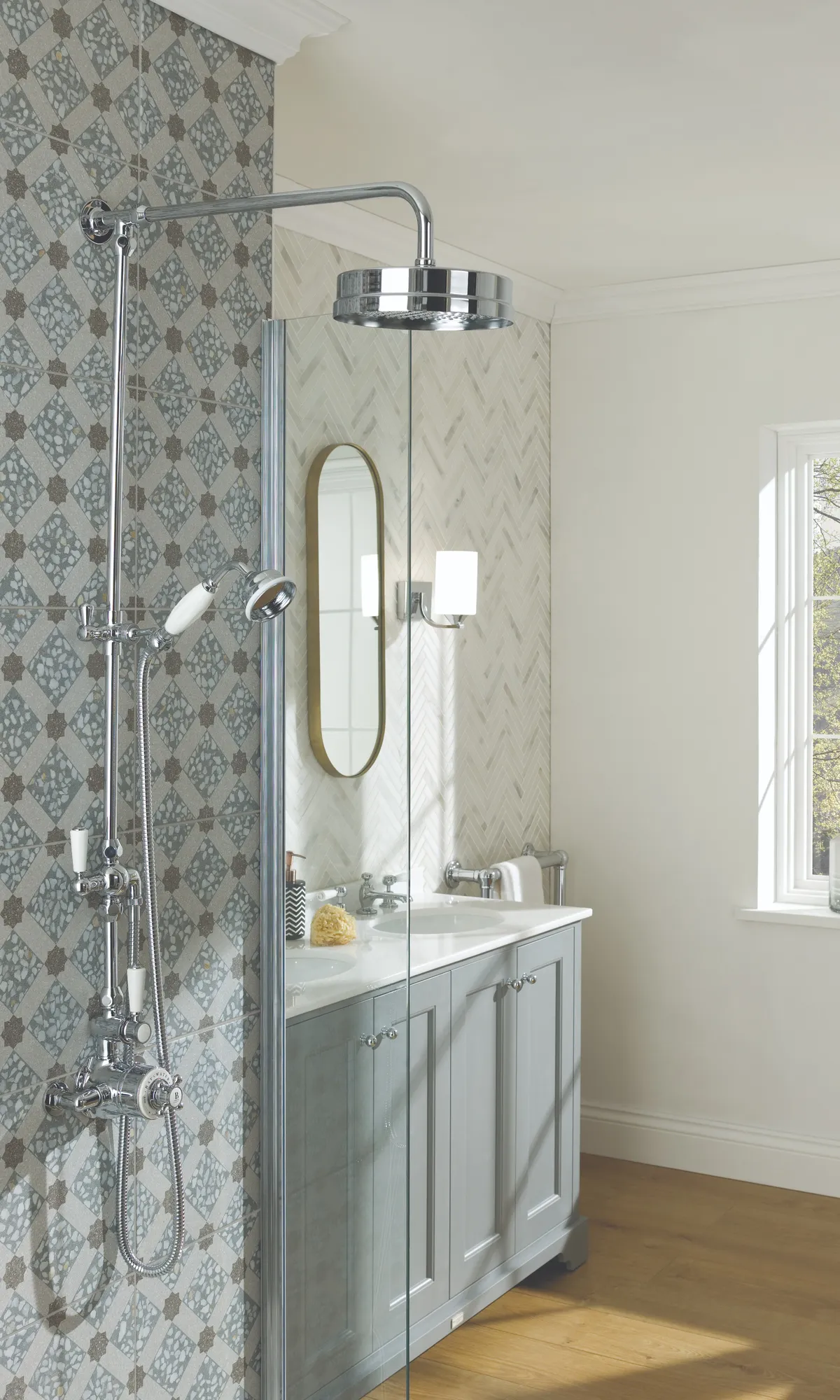 Sleek bathroom